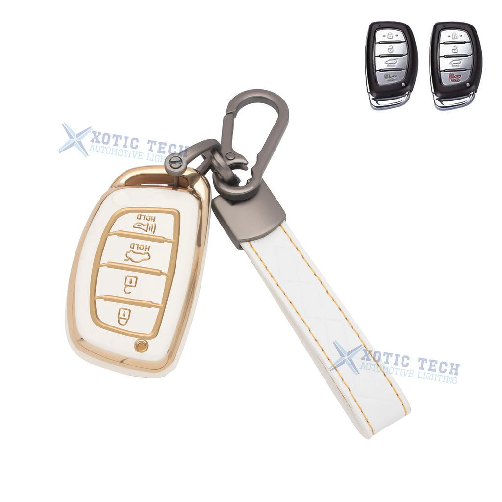 Full Cover Key Fob Case with Keychain for Hyundai (2011–2023)