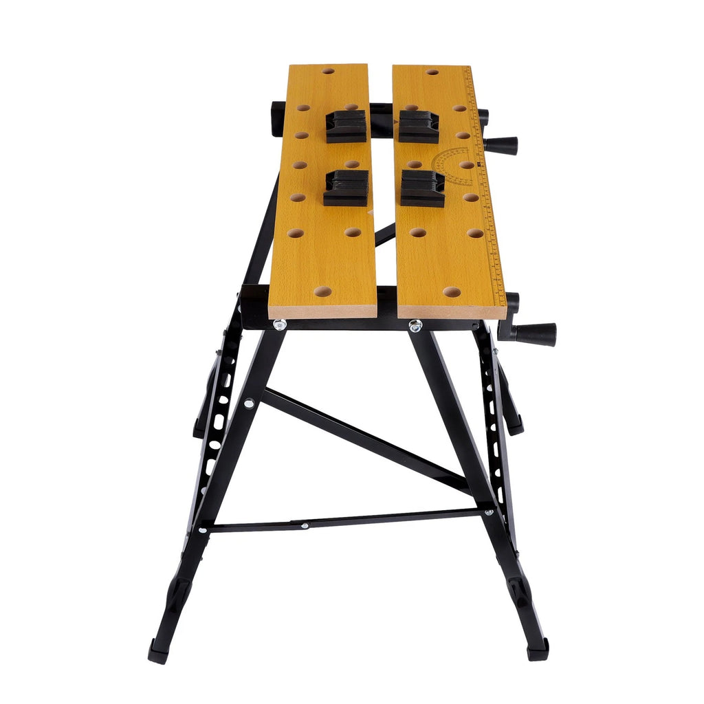 Adjustable Foldable Workbench for Multi-Purpose Use (220lbs Capacity)