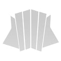 6 Pcs Door Pillar Window Trim for Hyundai Genesis G80 (2015–2022) Silver Tone