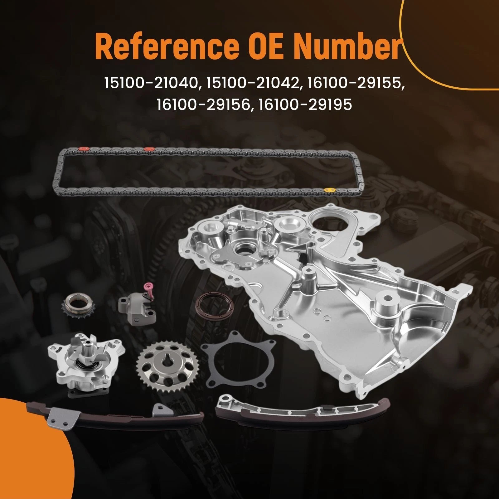 Engine Chain Set with Tensioner for Toyota Yaris 1.5L (2006–2012)