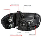 Factory Style Chrome Housing Headlights for Toyota Sequoia/Tundra (2005–2007)