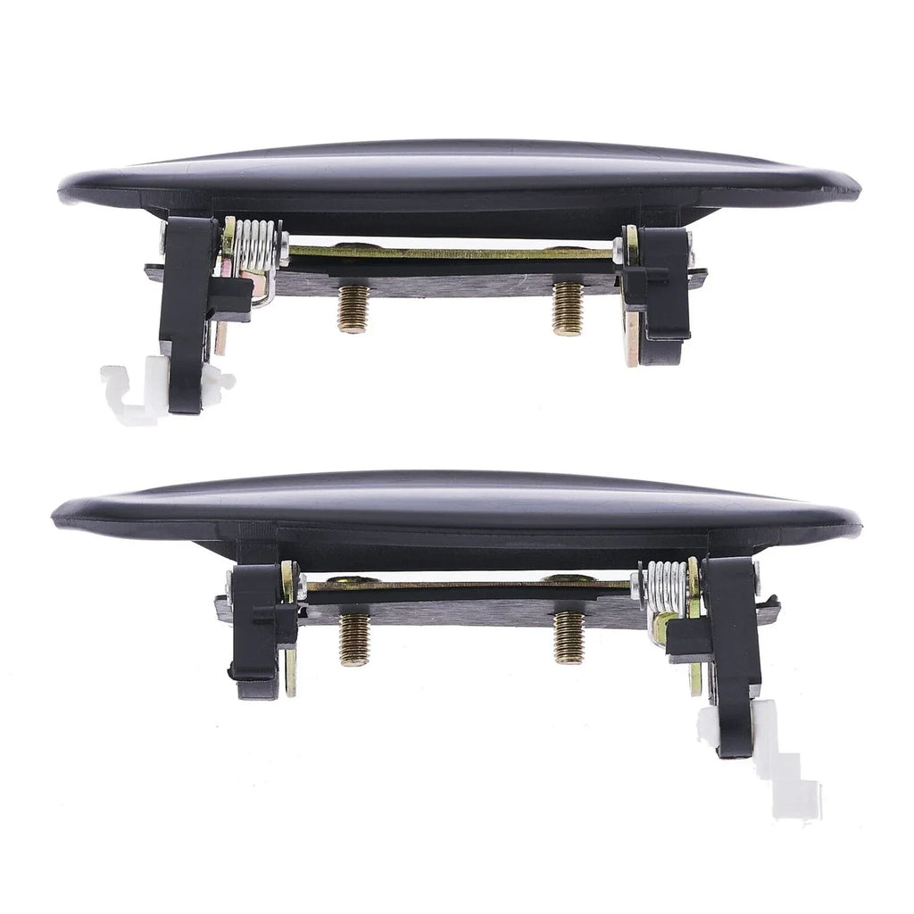 2 x Front Left & Right Outer Door Handle Smooth Black for Kia Rio (2002–2005)