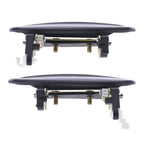 2 x Front Left & Right Outer Door Handle Smooth Black for Kia Rio (2002–2005)