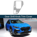 ABS Gear Shift Knob Cover Decal for Subaru Crosstrek (2024) Silver Tone