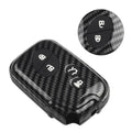 Key Cover 1 x ABS & Rubber Carbon Fiber Look for Car