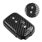 Key Cover 1 x ABS & Rubber Carbon Fiber Look for Car