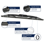 Rear Windshield Wiper Blade for Chevrolet Equinox (2010–2016) & Cadillac SRX