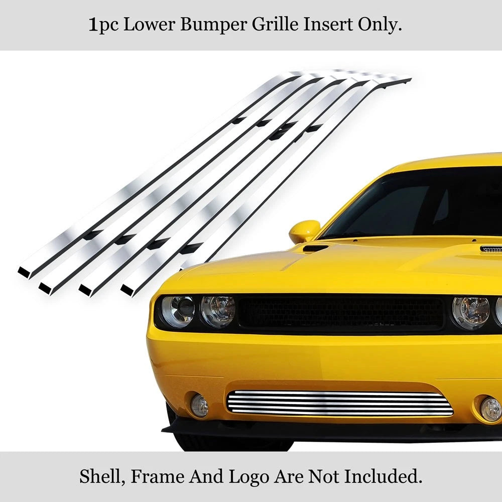 Stainless Silver Billet Grille Insert for Dodge Challenger (2011-2014)