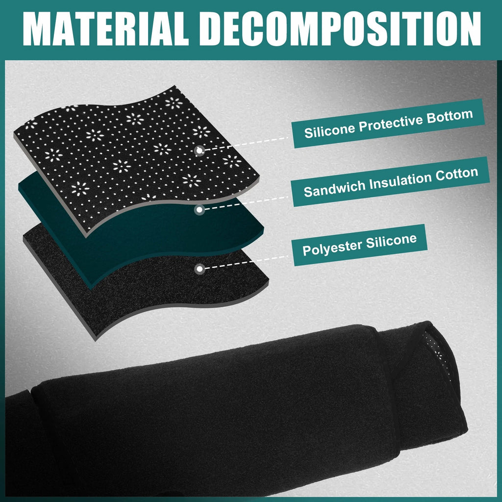 Dashboard Cover for Nissan X-Trail (2022–2023) 766549244045, Black Polyester
