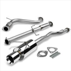 4" Rolled Tip Muffler for Honda Accord 2.2L (1994–1997) - Stainless Steel Catback