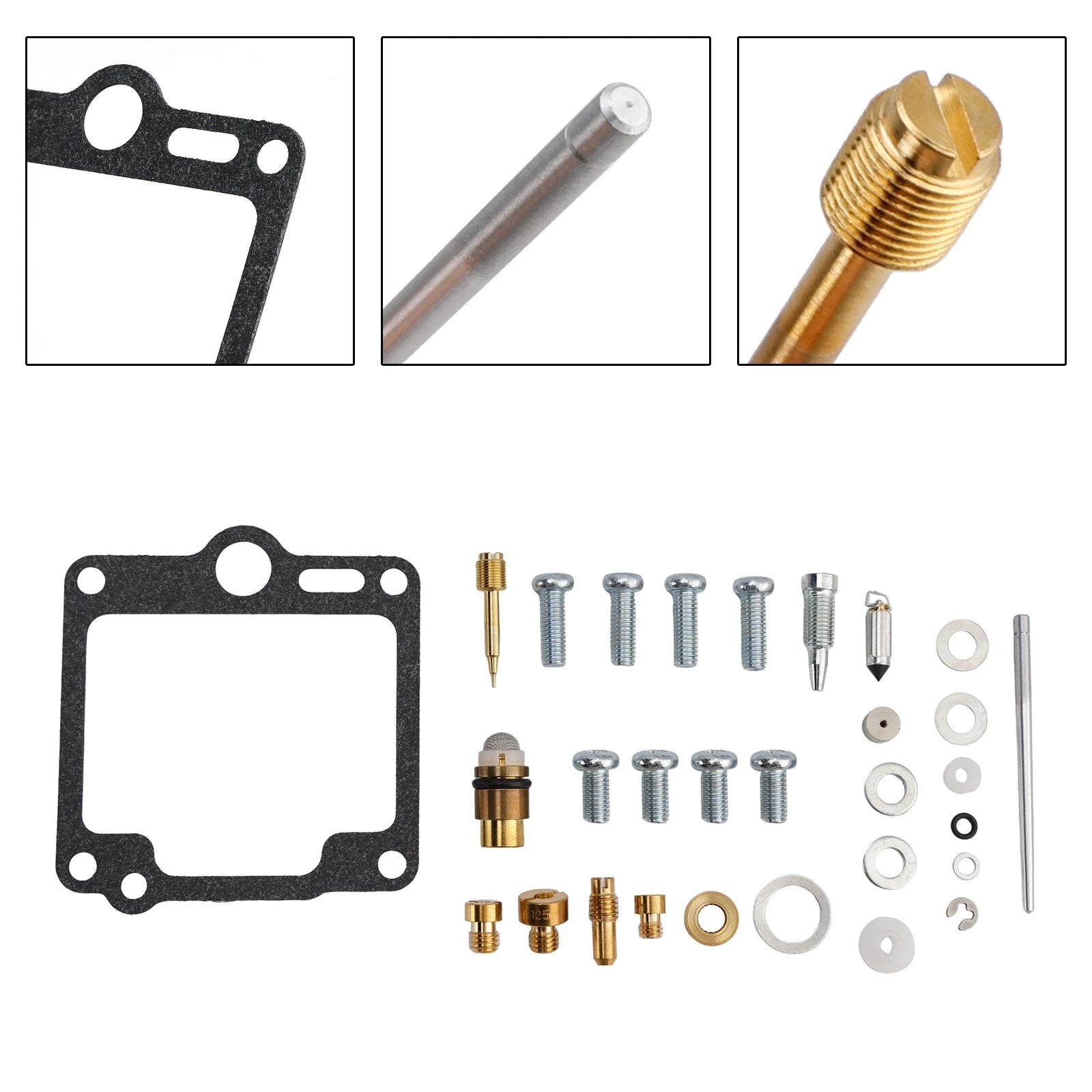 Set of 1 Carburetor Rebuild Repair Kit for Yamaha XV750 Virago 750 (1989–1997)