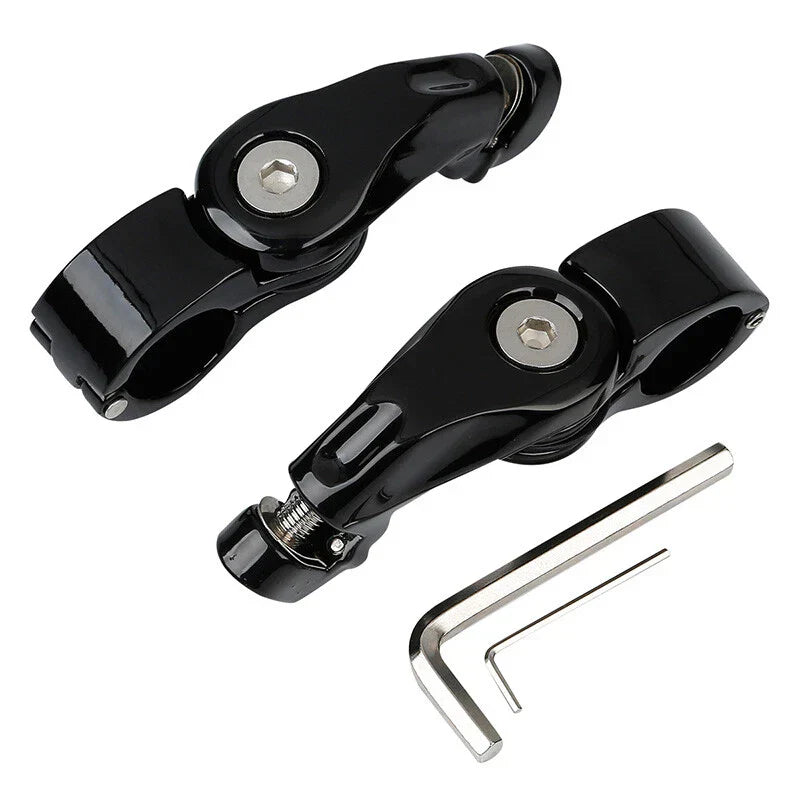 Short Angled Highway Footpegs for Harley Touring Softail