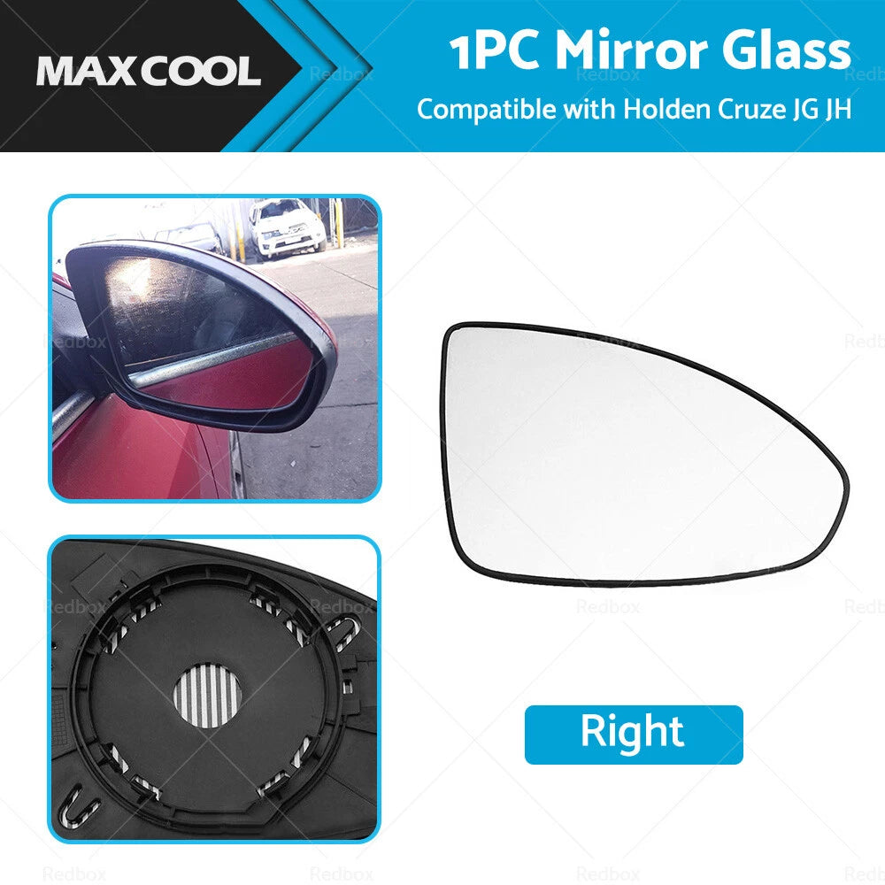 Right Driver Side Mirror Glass w/ Base for Holden Cruze JG JH (2009–2016)
