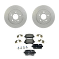 Rear Rotors Low-Met Disc Brake Pad Kit for Audi A4 Quattro