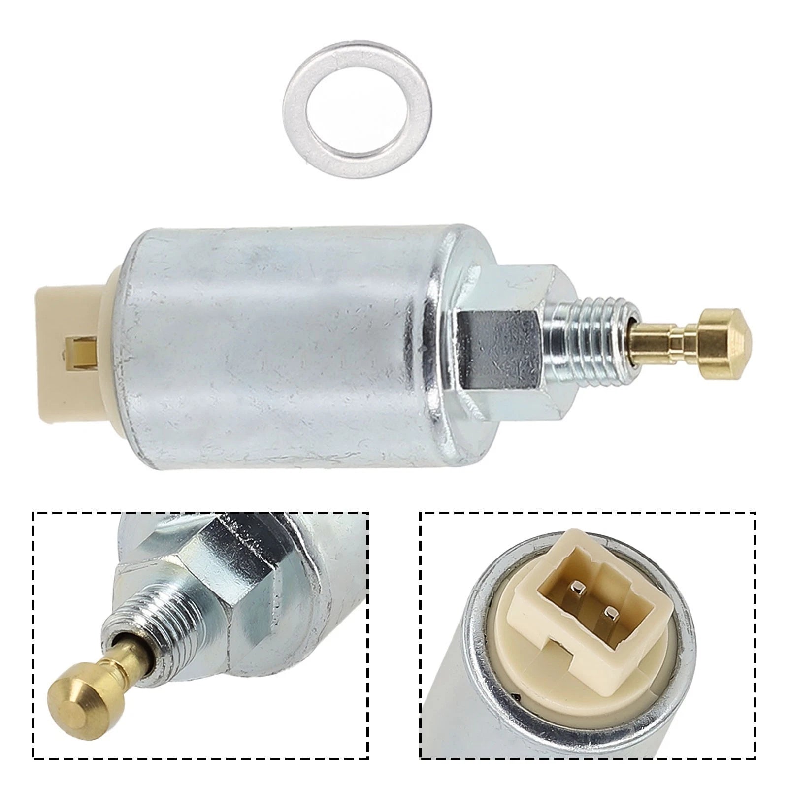 Fuel Solenoid Carburetor Valve with Gasket for Carburetor (2.48in)