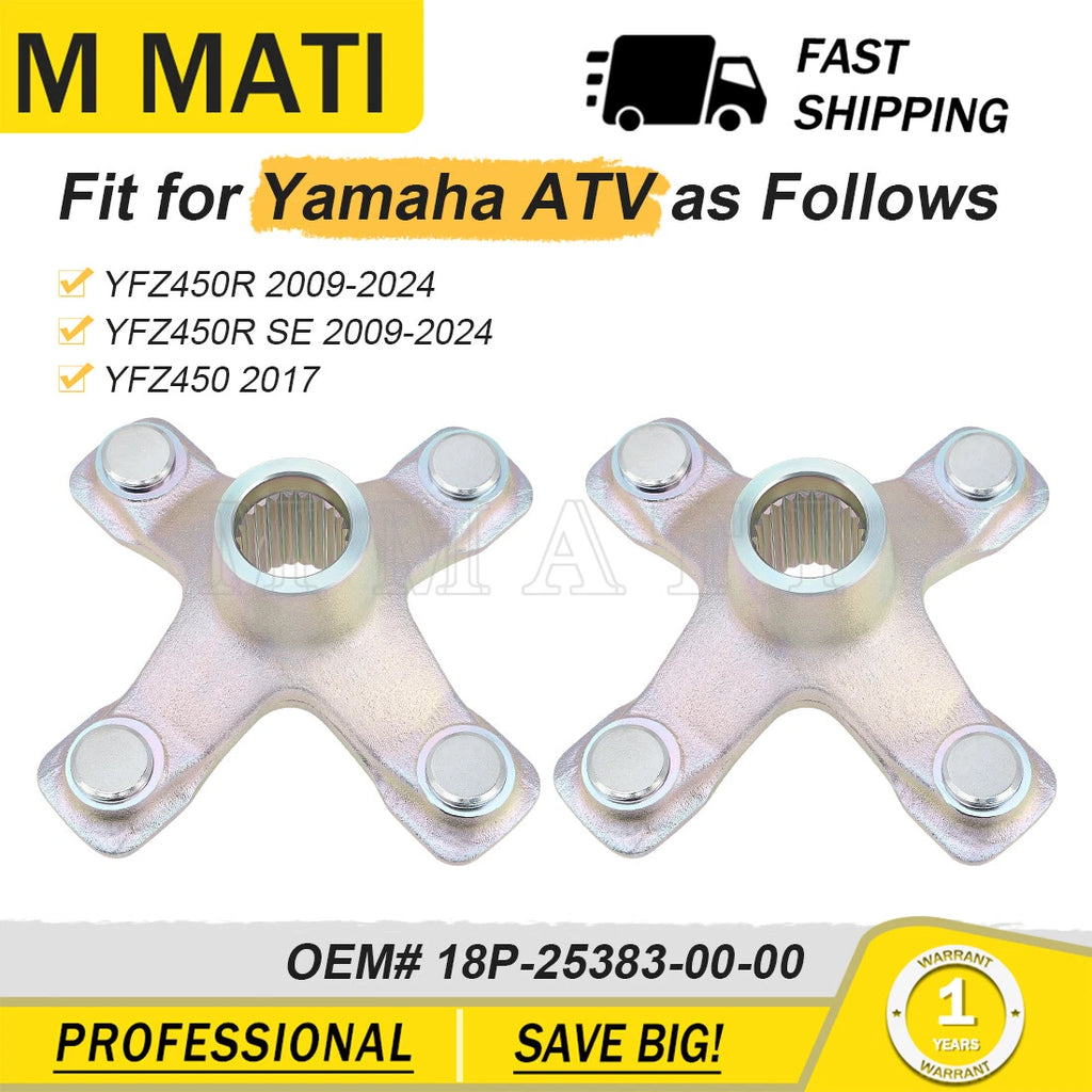 Set of 2 Rear Wheel Hub Collars for Yamaha YFZ450R (2009–2024) 18P25380000