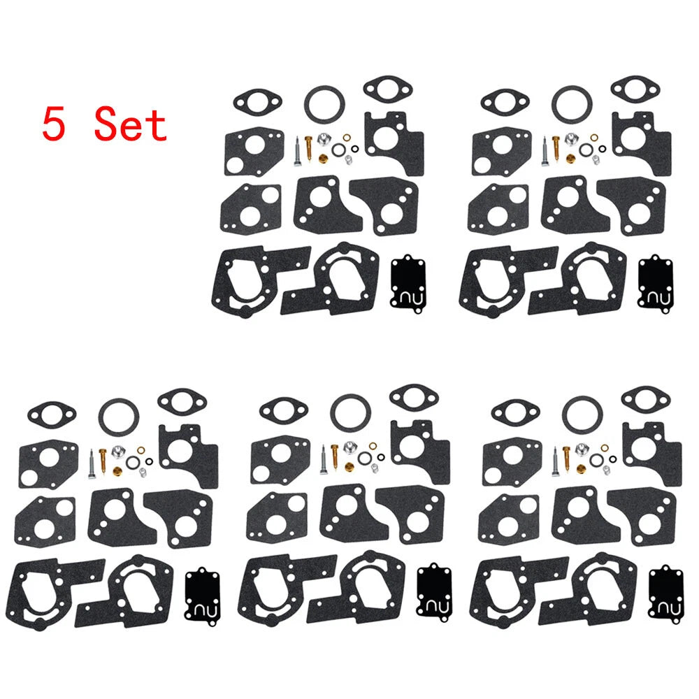 5X Carb Rebuild Kit Gasket for Briggs & Stratton 3HP 4HP 5HP (495606 494624)