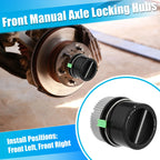 1 Pair Front Manual Wheel Locking Hub Axle Actuator 1C3Z-3B396-DA for Ford 4WD 
