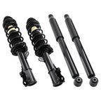Front Struts Coil Spring Assembly & Rear Shock Absorbers Kit for Nissan Versa Note (2014–2019)