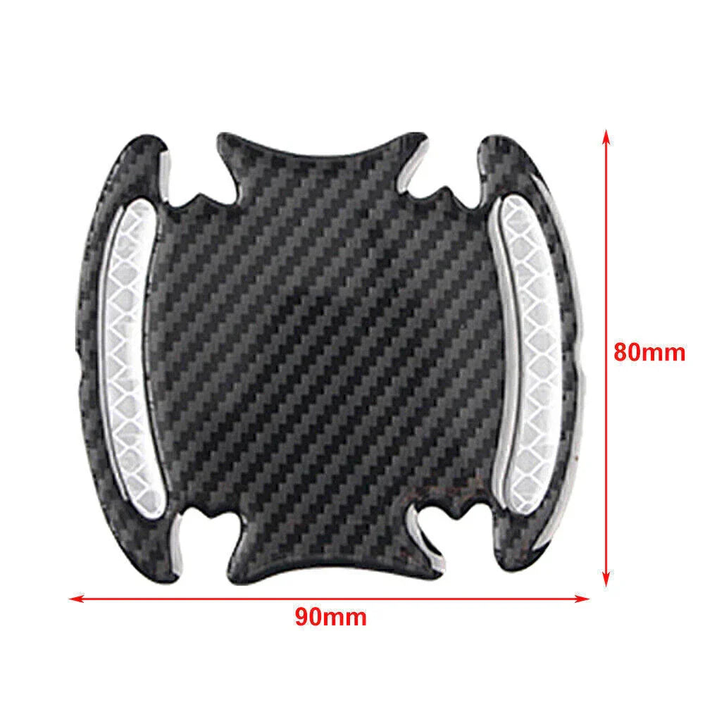Carbon Fiber Gold Door Handle Reflective Sticker Scratch Cover for Car