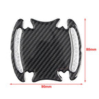 Carbon Fiber Gold Door Handle Reflective Sticker Scratch Cover for Car