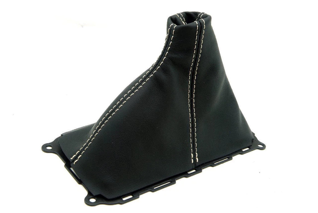 Manual Shift Boot for Mustang GT (2010–2014) Beige Stitch Synthetic Leather