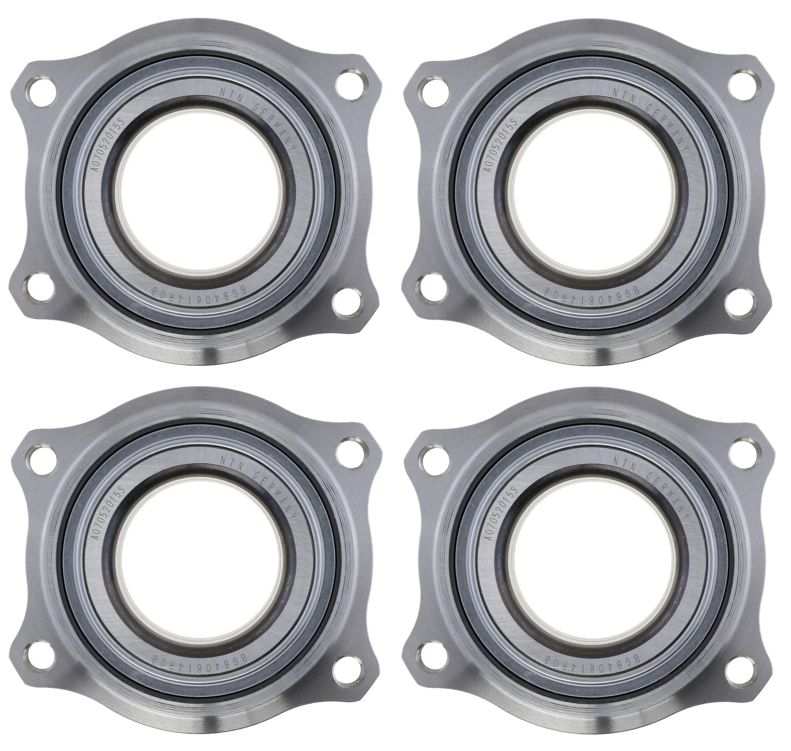 Set of 2 NTN Front Rear Wheel Bearing Assemblies for Benz W211 E55 AMG (2003)