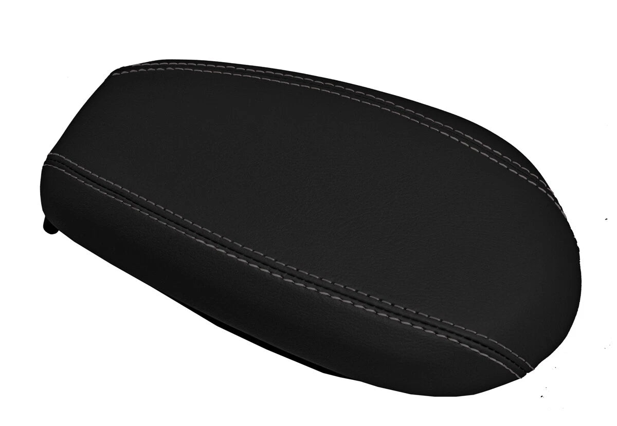 Console Lid Armrest Cover for Hyundai Veloster (2012–2018) Gray Stitch
