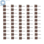 Set of 50 Flap Wheels 1" x 1" x 1/4" Shank 80 Grit Aluminum Oxide