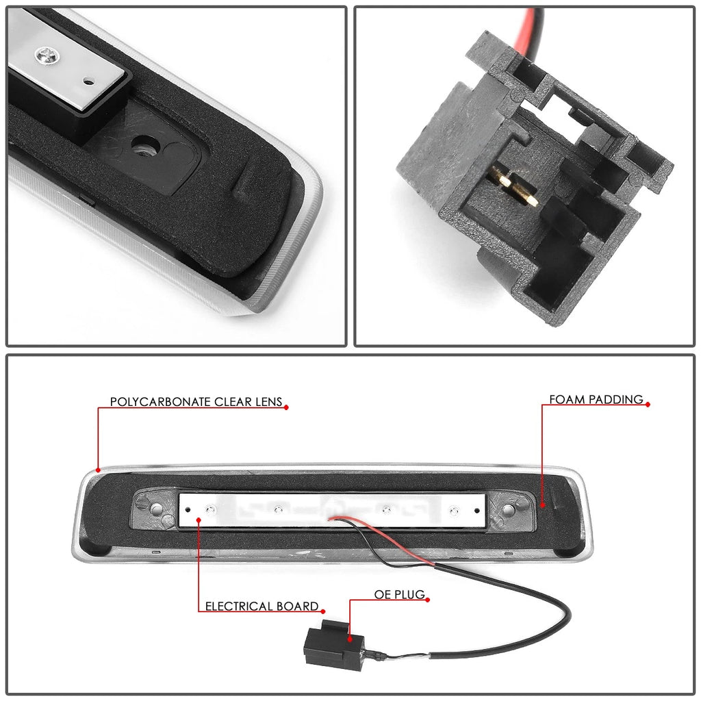 3D LED Bar for Jeep Commander (2006–2010) Rear Third Tail Brake Light