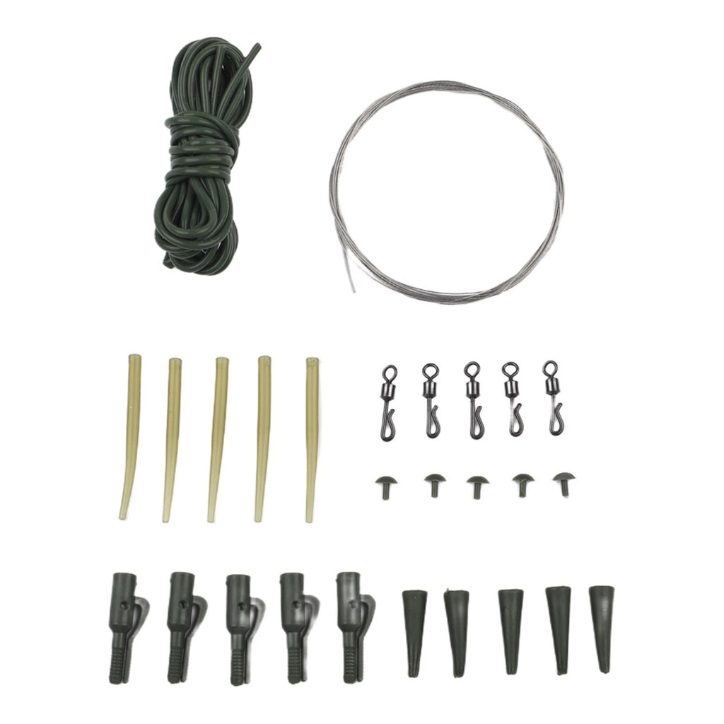 Swivel Tail Carp Fishing Accessories Kit with Rubber Tubing