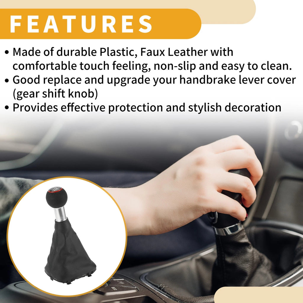 6 Speed Manual Gear Shifter Knob with Cover for Audi A3 (2008–2013)