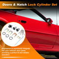 Set of 2 Doors & Hatch Lock Cylinder PY472 for Chevrolet Camaro, Firebird (1993–2002)