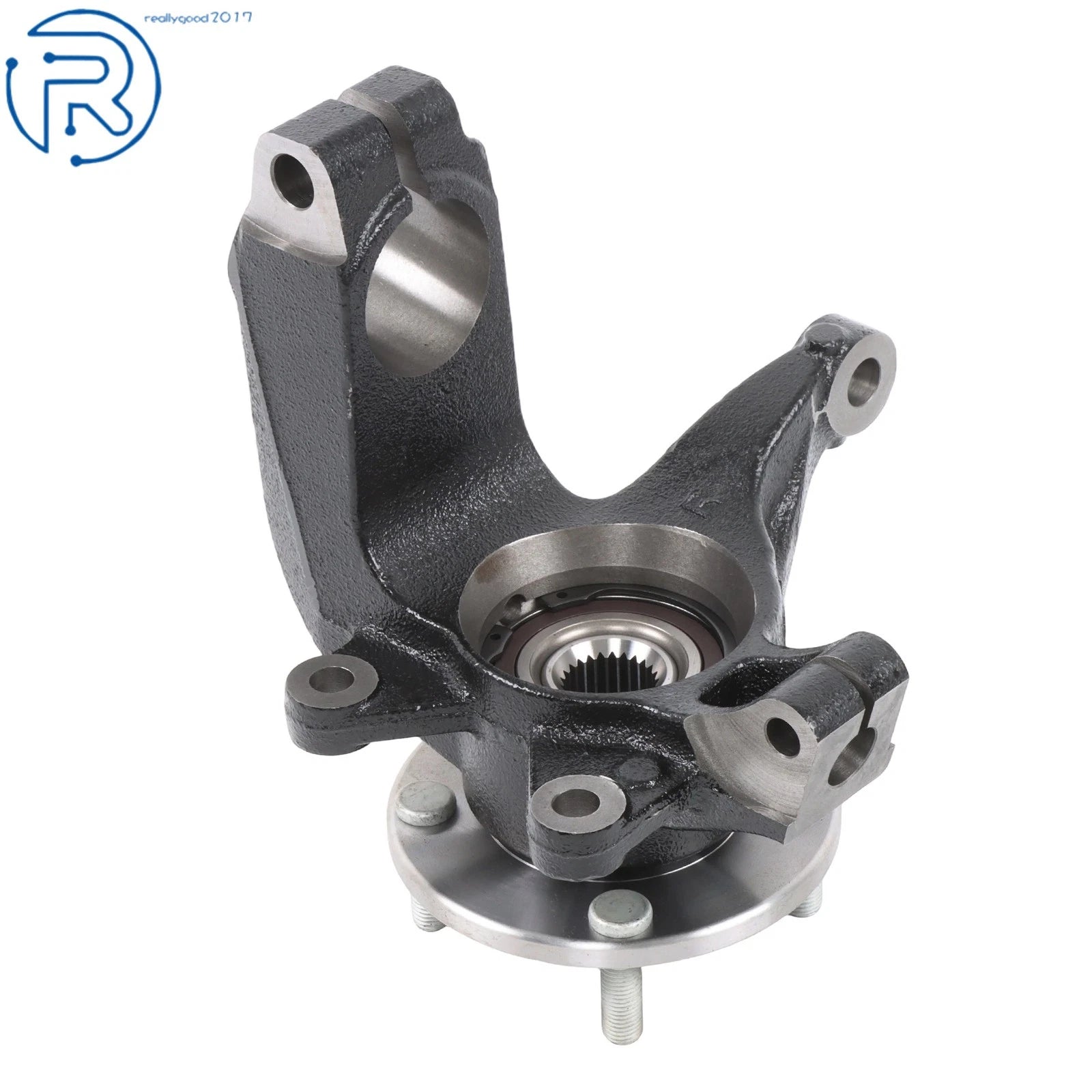 Front Right Steering Knuckle & Wheel Hub Bearing Assembly for Ford Focus (2000–2018) 698-406