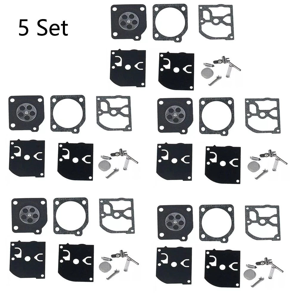 Set of 5 Carburetor Gasket Repair Kit for ZAMA RB-39 (Poulan, McCulloch)