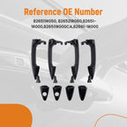 Set of 4 Exterior Door Handles for Hyundai Accent GS LE (2012–2017) 826521R060