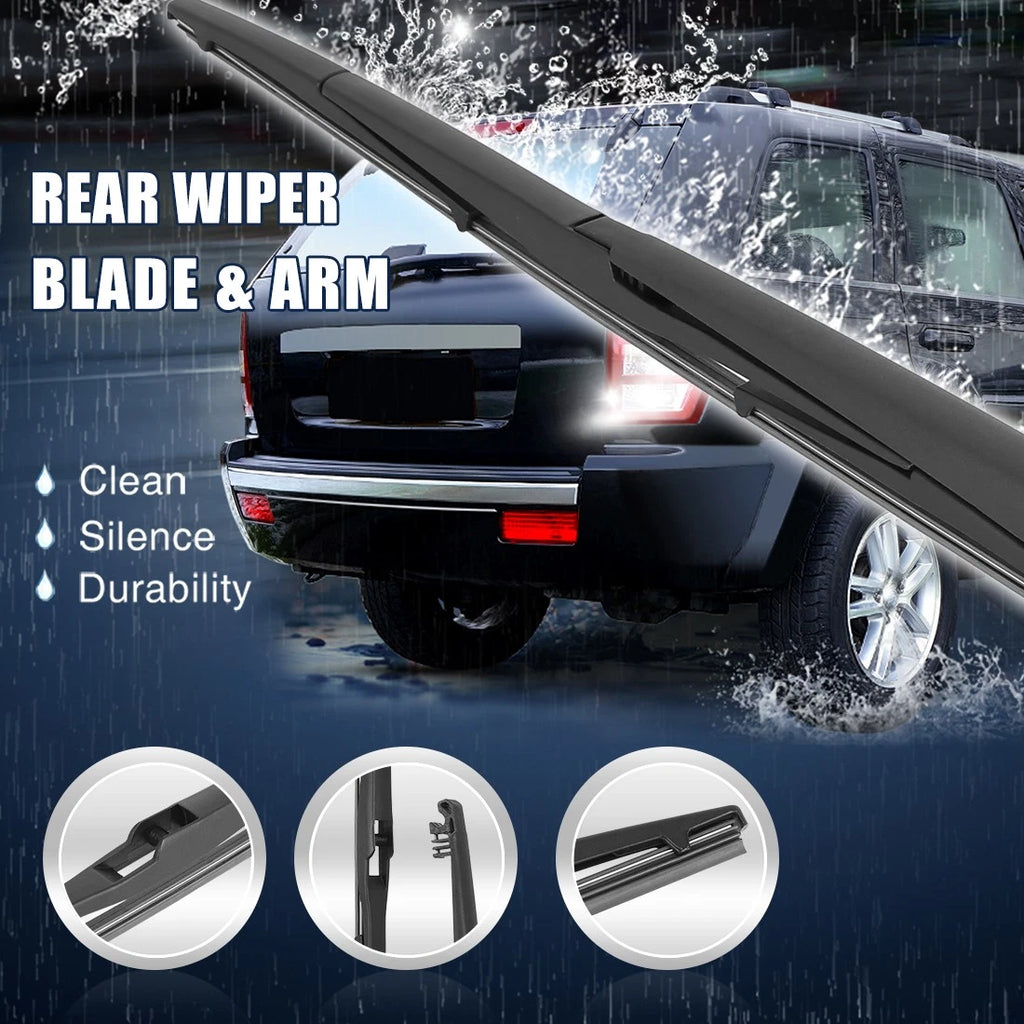 Set of 2 Rear Windshield Wiper Blade Arms for Lexus RX450h (2009–2017) 16 Inch