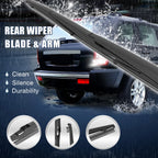 Set of 2 Rear Windshield Wiper Blade Arms for Lexus RX450h (2009–2017) 16 Inch