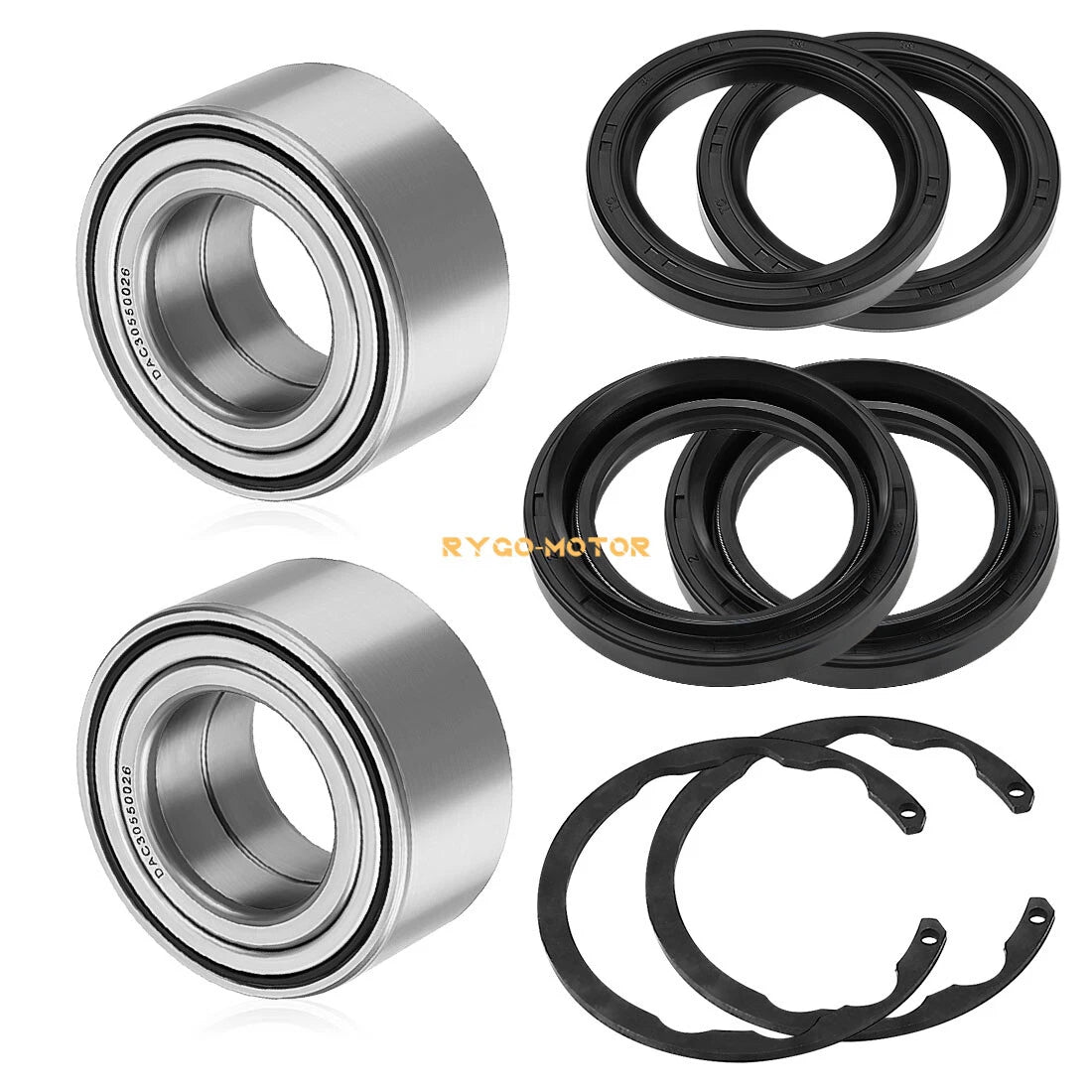 2X Front Wheel Bearing Kit for Kawasaki Bayou 300 400 Prairie 300 400