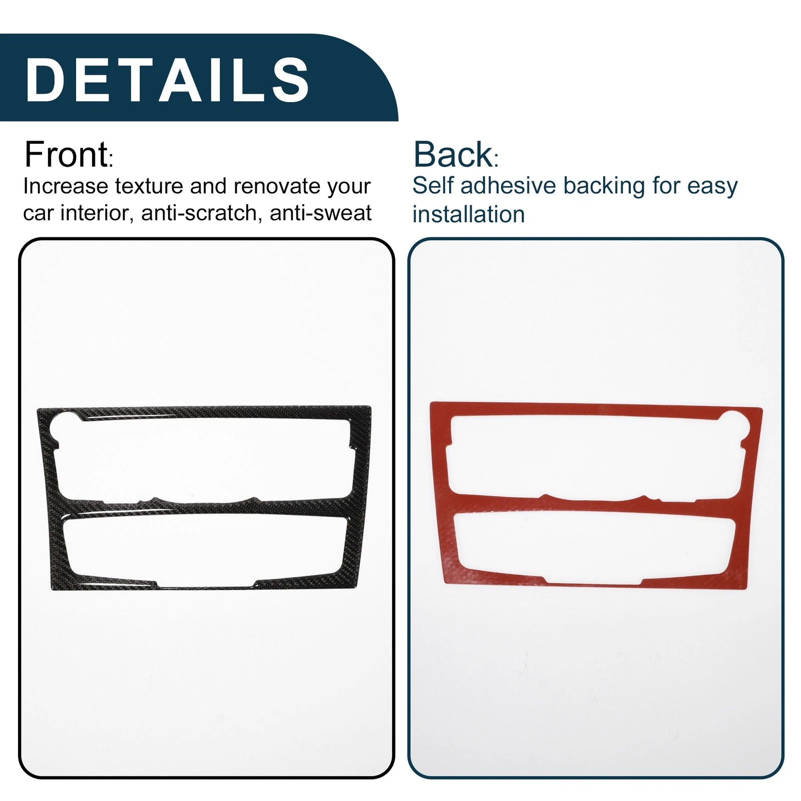 Navigation CD Panel Air Outlet Cover Sticker for Audi A4 A5 S5 (2009–2016)