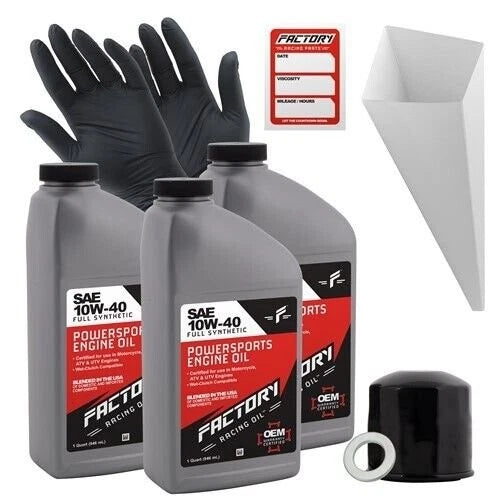3Qt Oil Change Kit for Honda CB700SC Nighthawk (1984–1986) 10W-40