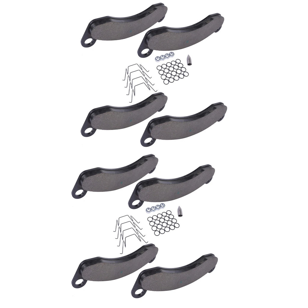 Set of 8 Brake Pads for Dexter Caliper 2 Wheels (10K–12K) Semi-Metallic Black
