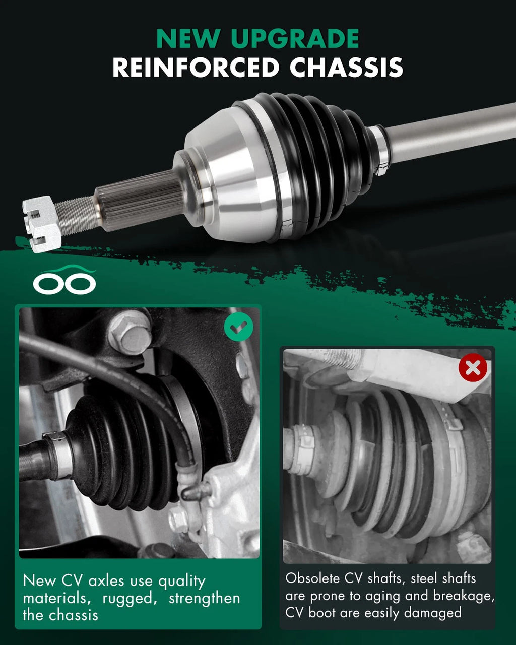 Front Left CV Axle Assembly for Nissan Murano (2008–2014)
