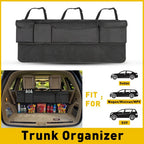 Back Seat Organizer for Car (Trunk Storage Bag Net w/ 8 Pockets)