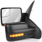 Power Heated Puddle Signal Tow Mirrors Pair for Ford