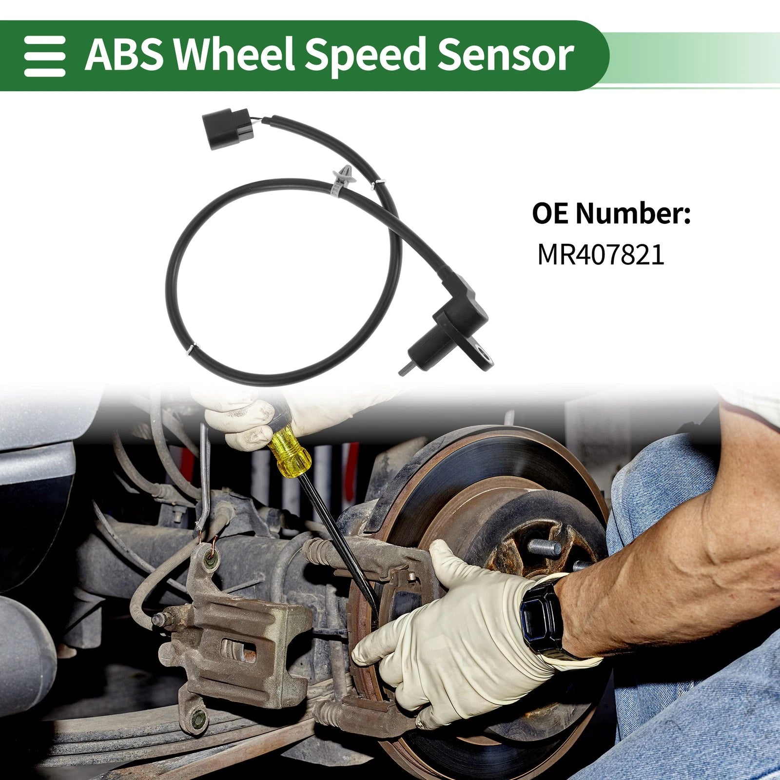 ABS Wheel Speed Sensor MR407821 for Mitsubishi Lancer (2008–2017)