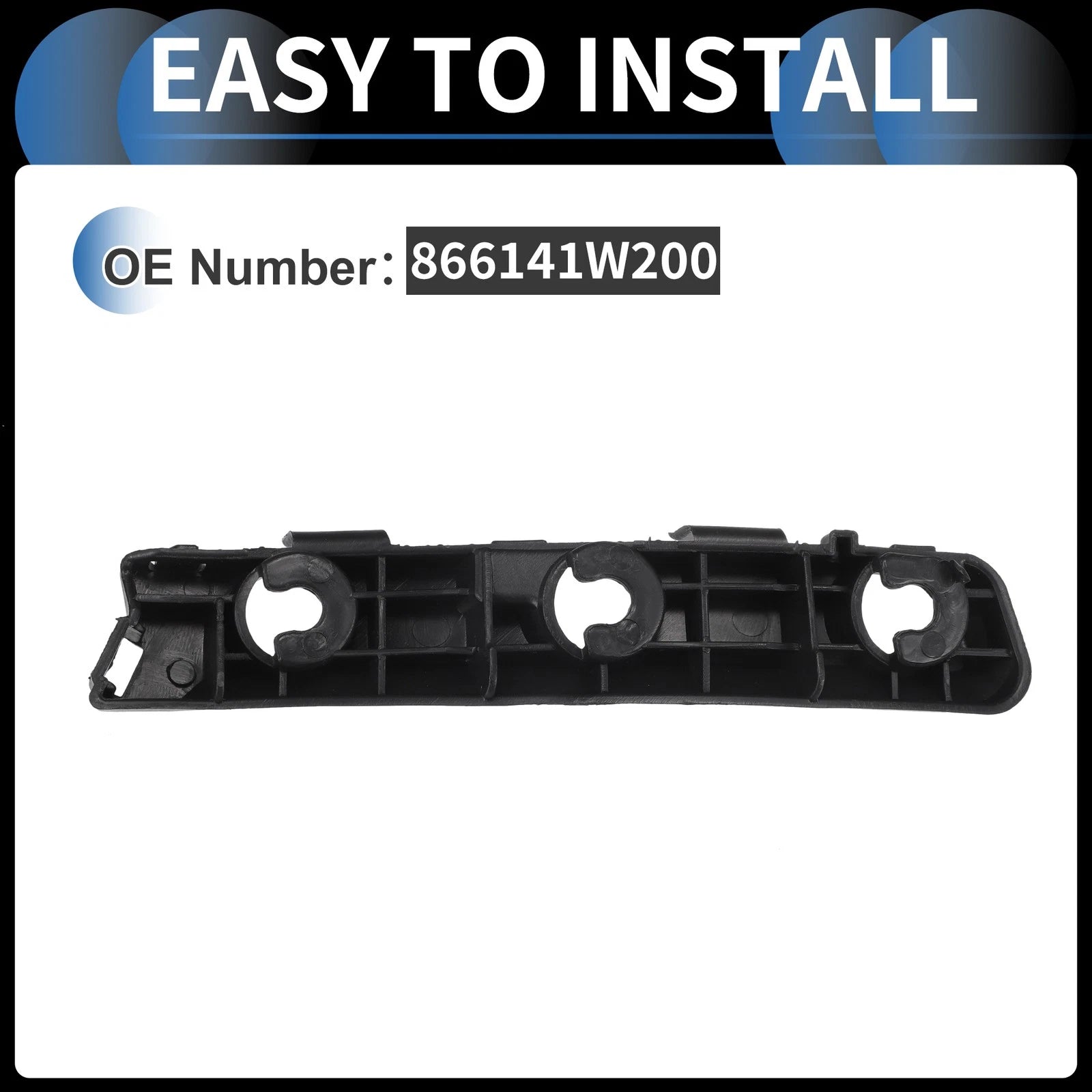 Right Rear Bumper Retainer Bracket No. 866141W200 for Kia Rio (2012–2017)
