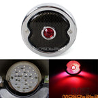 Chrome Retro LED Brake Tail Light for Chopper Cafe Racer Custom Style