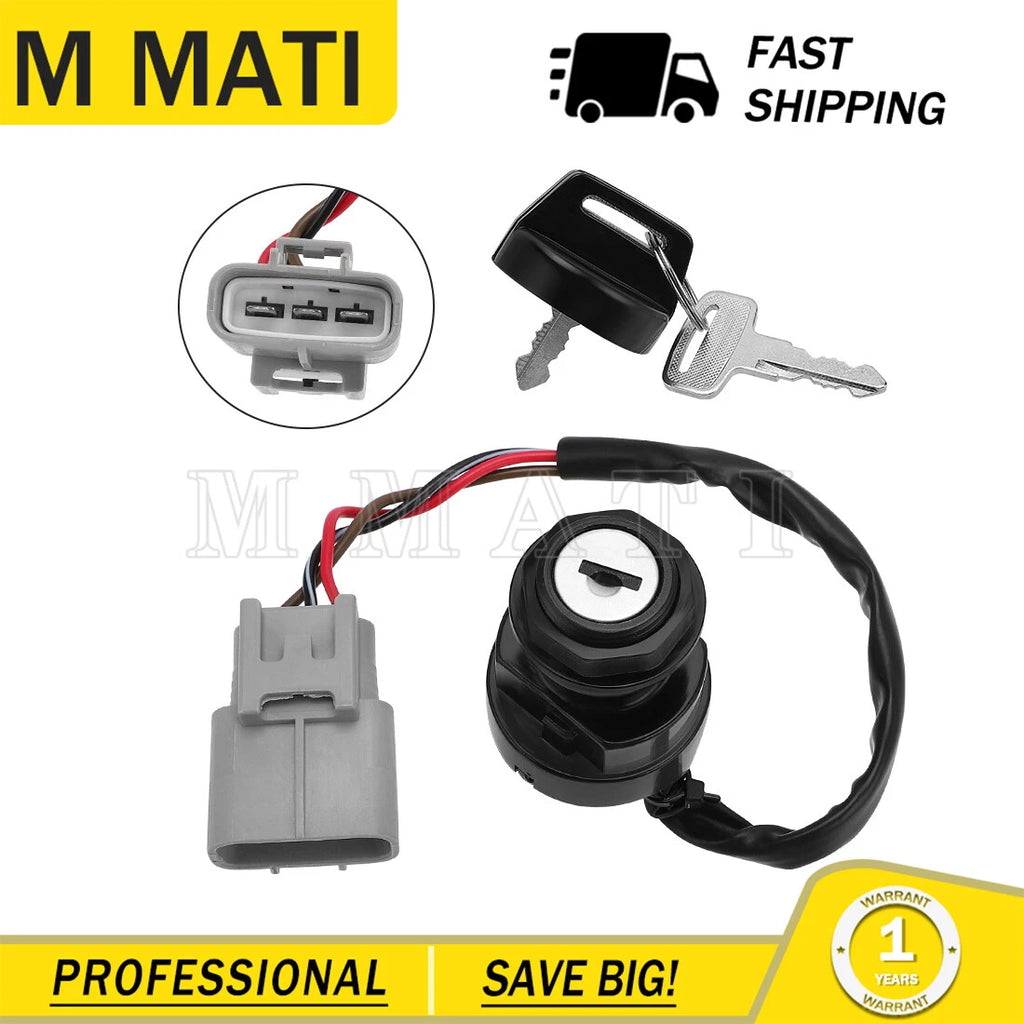 Ignition Key Switch 28P-82510-00-00 for Yamaha Kodiak 700 YFM700K (2016–2023)
