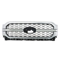 Front Upper Bumper Grille Assembly for Ford F-150 (2021–2023) Chrome+Silver
